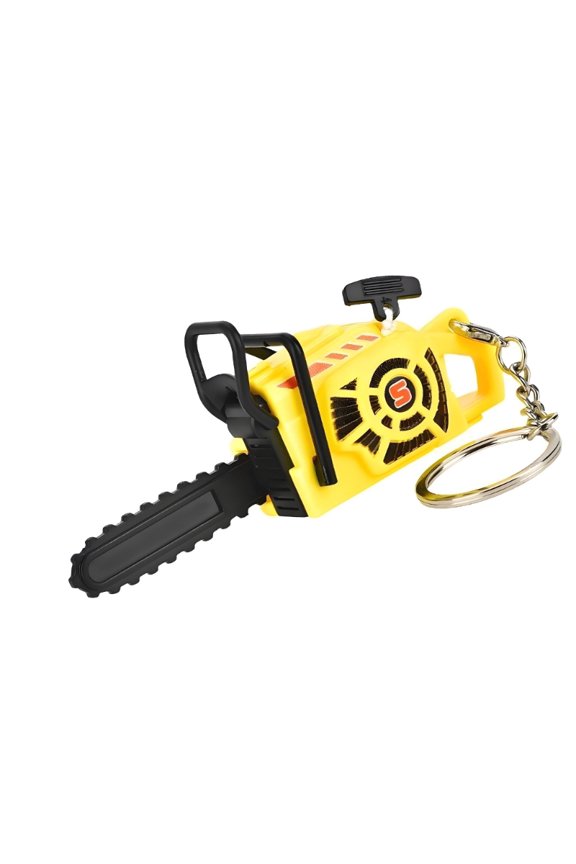 Creative Chainsaw Keychain Pull Cord Activates Sound Perfect For Prank Lovers