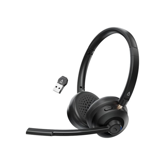 Creative Chat Wireless On-Ear Headset with Noise-Cancelling Boom Mic
