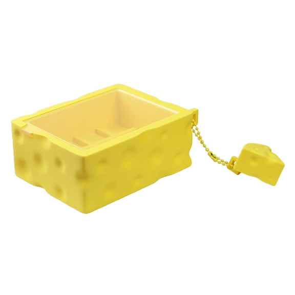 Cheese Themed Keycap Holder Durability Construction Portable Desktop Organiser Keycaps Storage Box