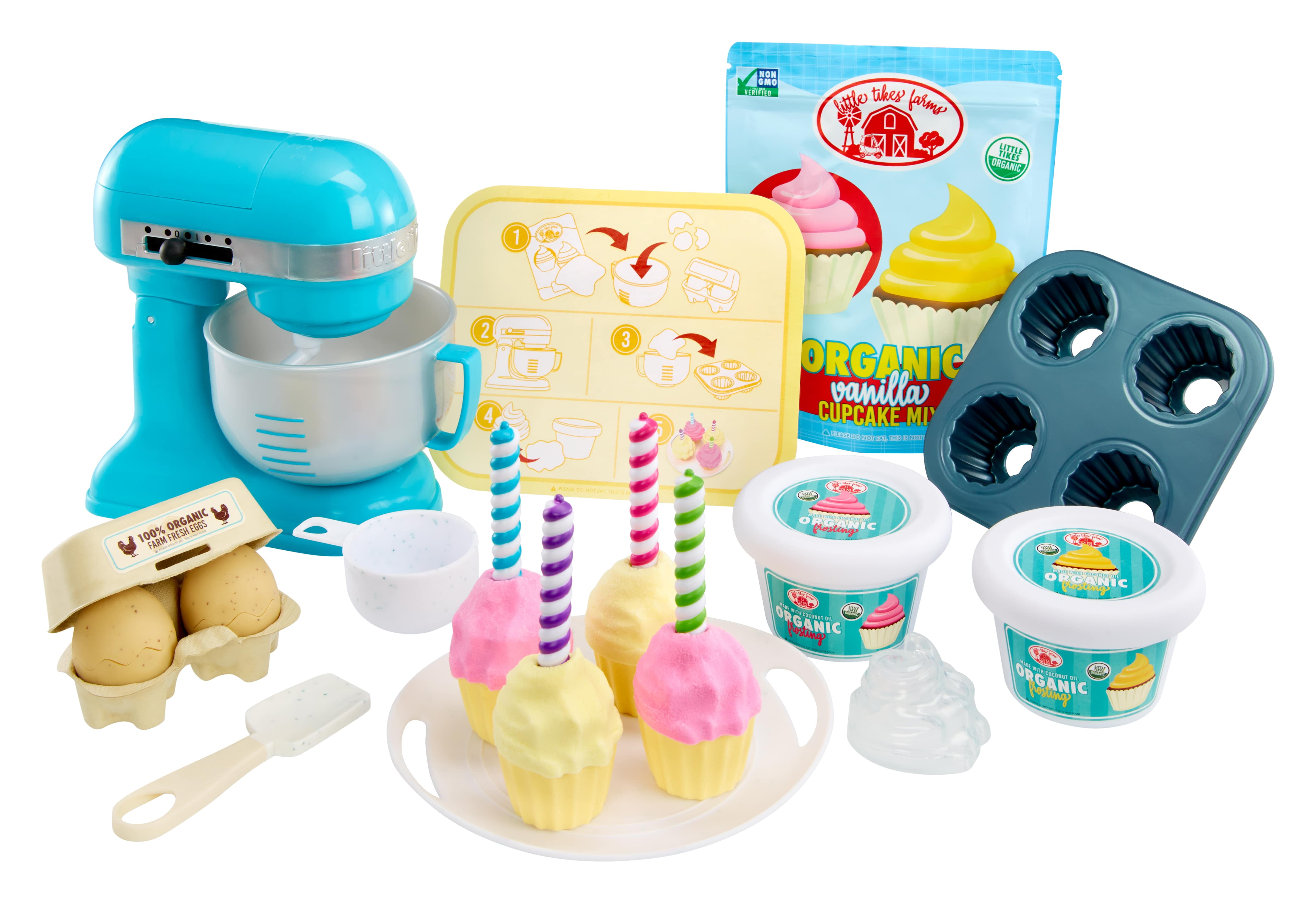 Little Tikes Creative Chefs Ice Cream Kit Little Tikes Creative Chefs Baker’s Kit with Make-It Mix Play Sand, 18