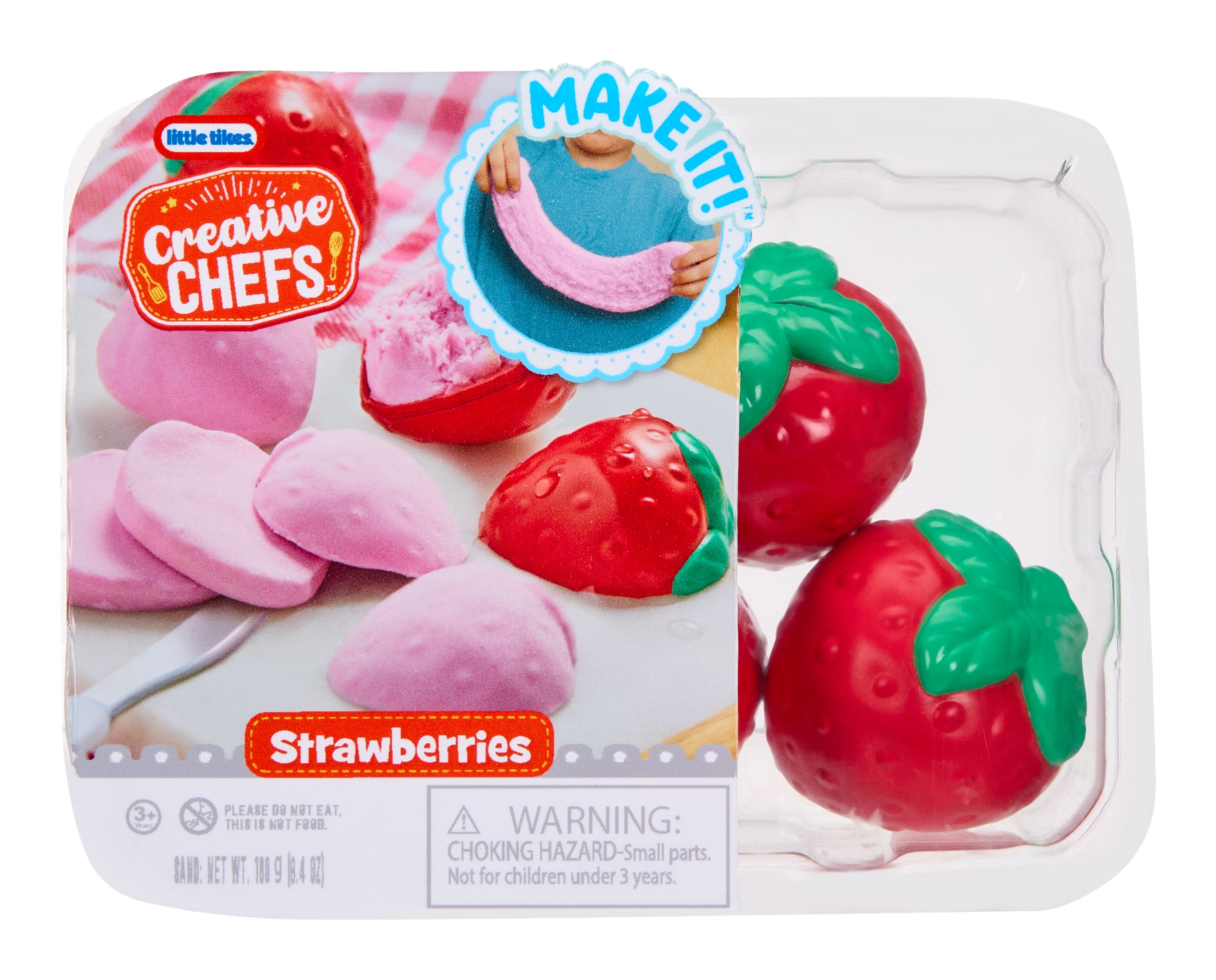 Creative Chefs Basket of Strawberries with Make-It Mix Play Sand