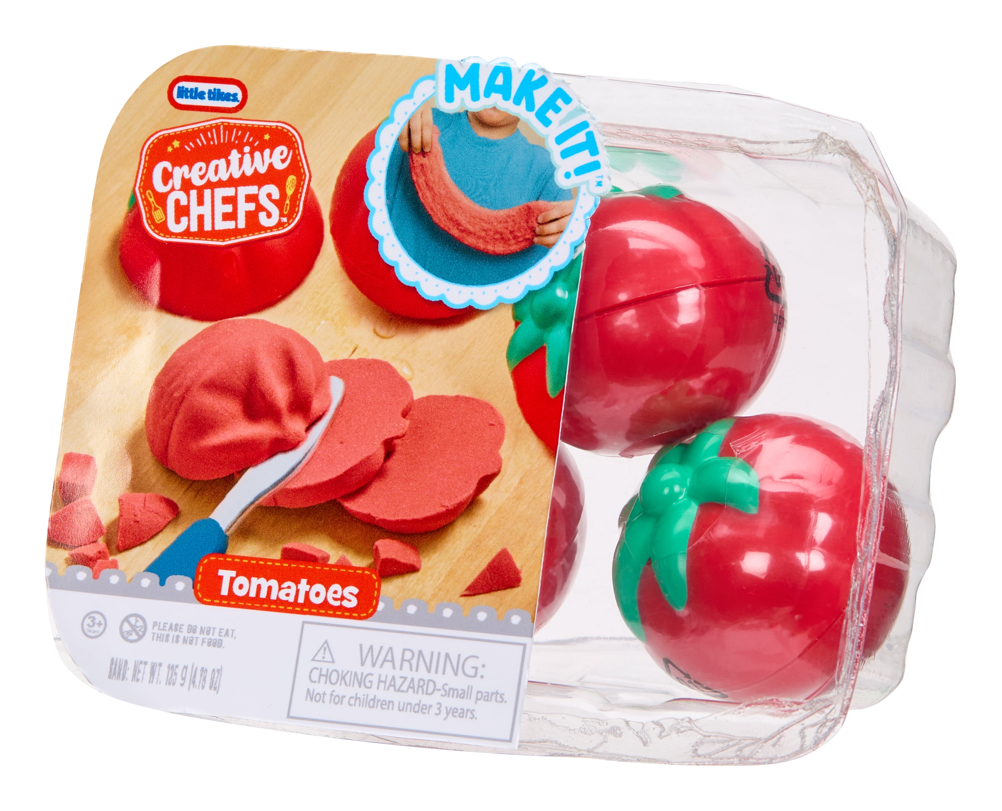 Creative Chefs Basket of Tomatoes with Make-It Mix Play Sand, Ages