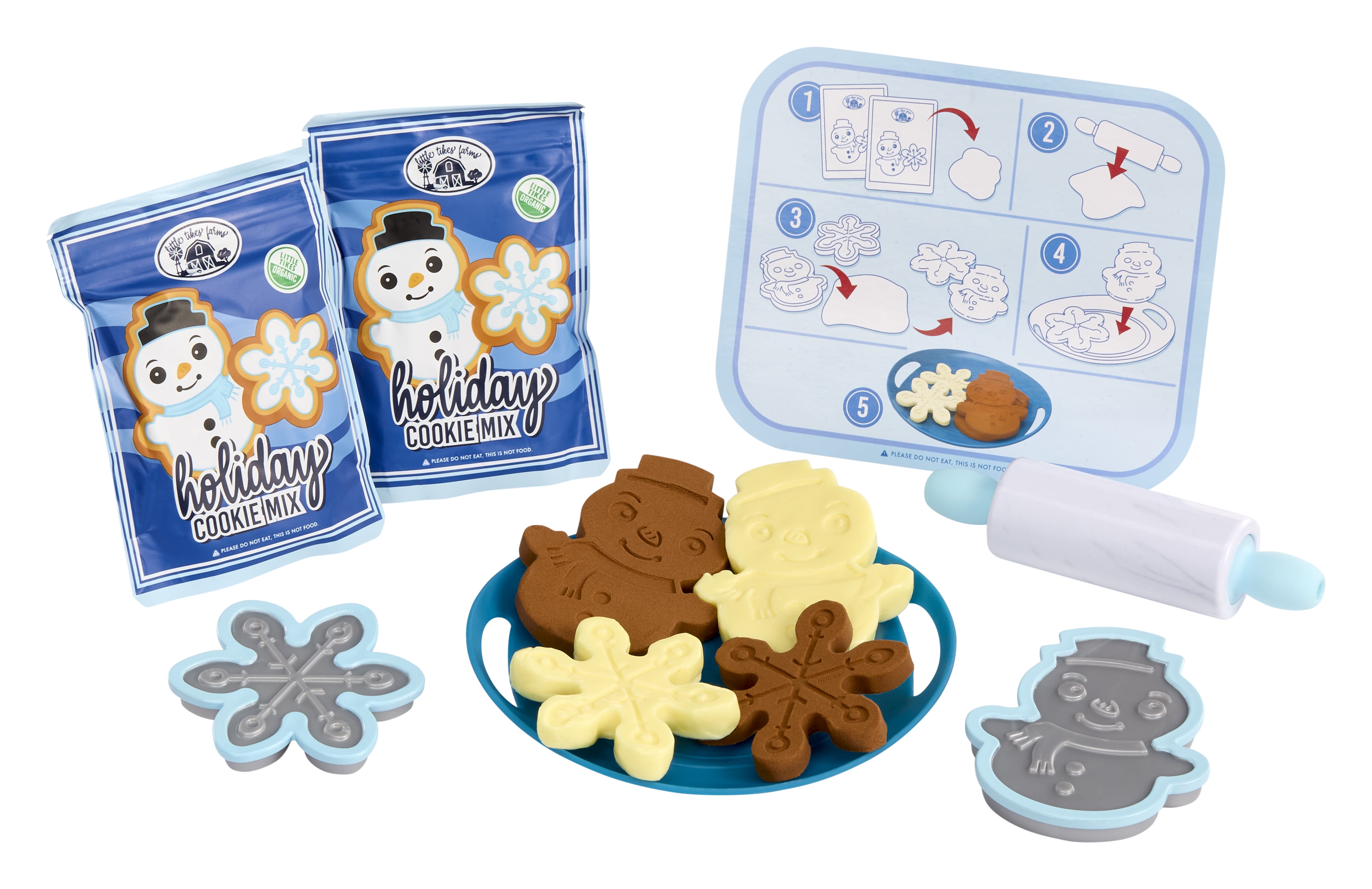 Little Tikes Creative Chefs Holiday Cookies Kit, with Make-It Mix