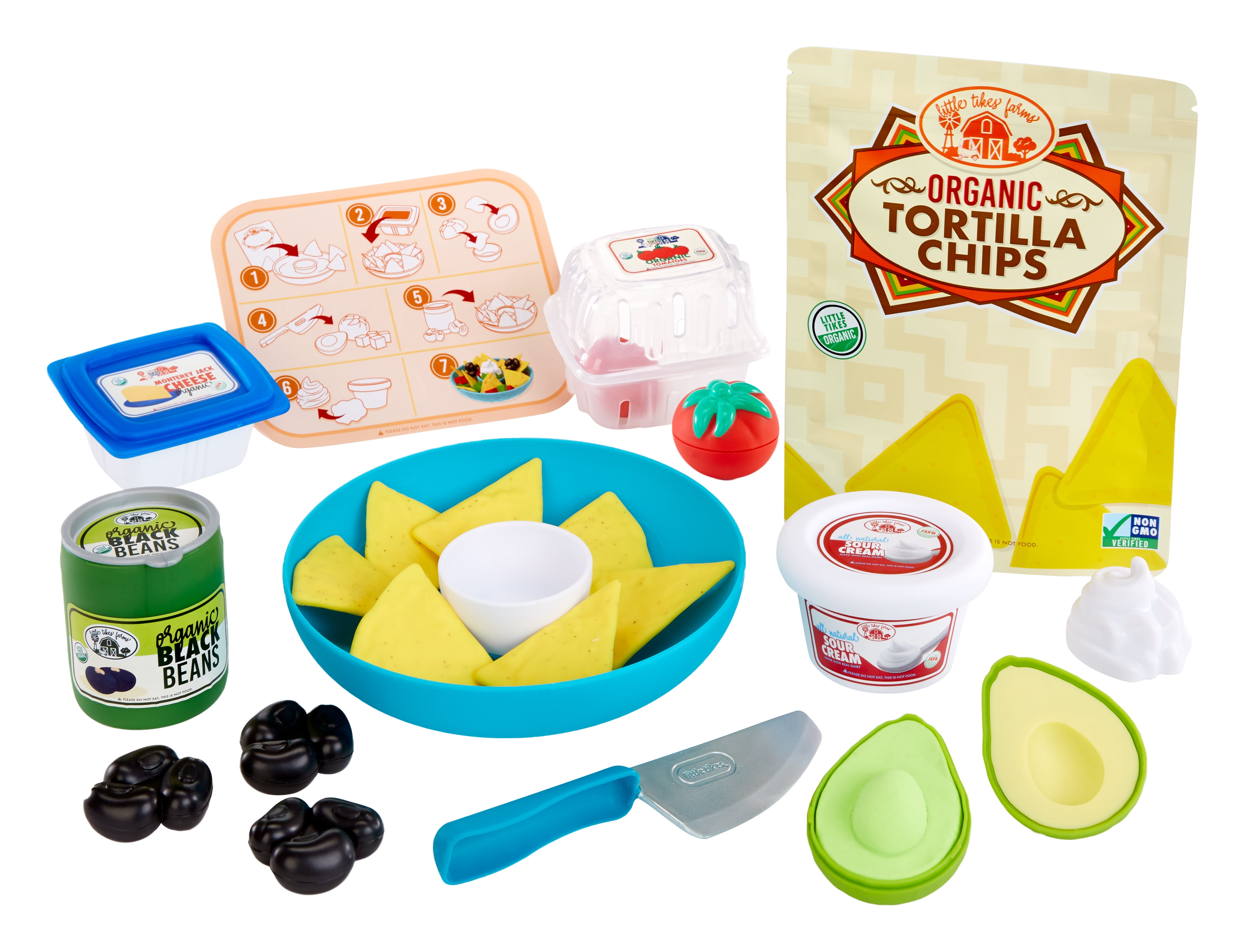 Little Tikes Creative Chefs Nacho Kit with Make-It Mix Play Sand, 22 Accessories, Realistic Pretend Play Nachos Maker, Boys, Girls, Ages 3+