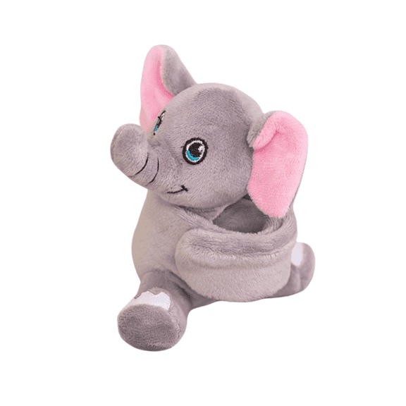 Creative Children's Plush Animal Bracelet -4.7 Inch Realistic Deer and Elephant Stuffed Toys, Children's Plush Toys Birthday Gifts Festival Gifts, Animal Party Theme Partners