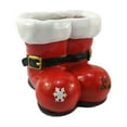 thumbnail image 1 of Creative Christmas Boot Shaped Planter Ornament, Miniature Art With Festive Design Inspired By Classic Christmas Boot, Desktop Window Display For Home Office Holiday, 1 of 6