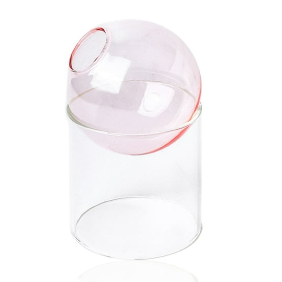 Creative Clear Glass Vase for Flowers,Flower Container Round Glass Vase for Home Decor Gift Centerpieces Events