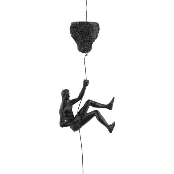 Creative Climbing Man Resin Iron Wire Wall Hanging Decoration Figures