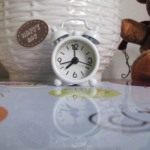 Creative Clock Cute Small Alarm Metal Alarm Clock Small Electronic Mini Clock Clock