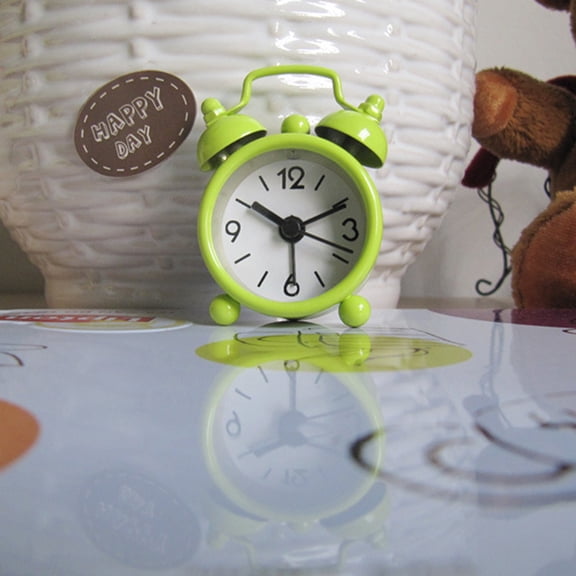 Creative Clock Cute Small Alarm Metal Alarm Clock Small Electronic Mini Clock Clock