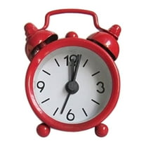 Creative Clock Cute Small Alarm Metal Alarm Clock with Button Electronics