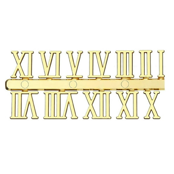 Creative Clock Numbers Set for Home Decors Metal Arabic Roman Numerals Kits