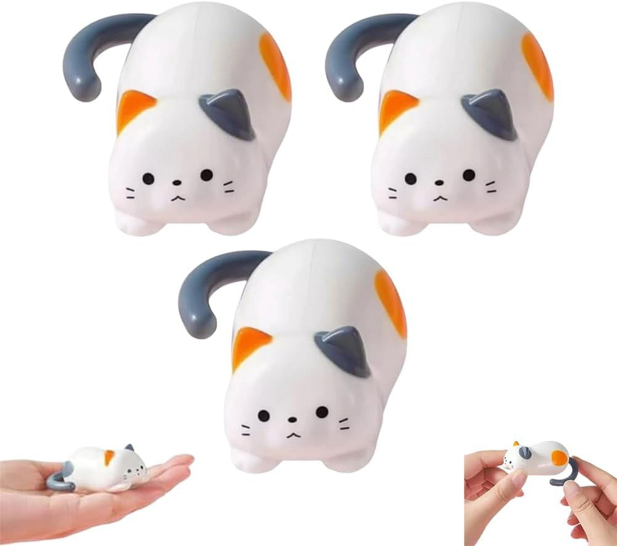 Creative Clockwork Kitten Movable Toy Ornaments, Windup Kitten Stress