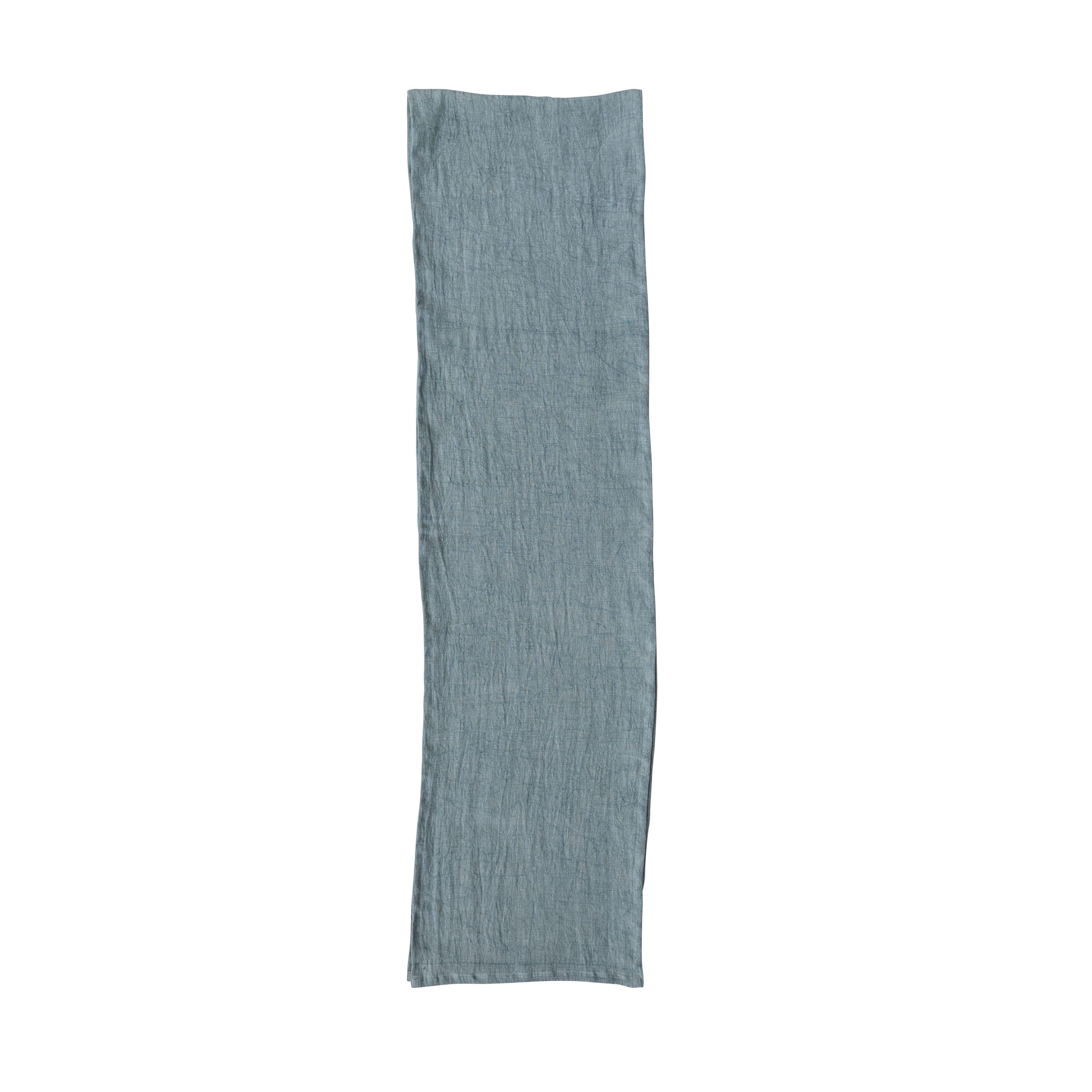 Mint Stonewashed Linen 108-Inch Table Runner