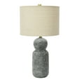 thumbnail image 1 of Creative Co-Op 14" Round Stoneware Desk Lamp, 1 of 1