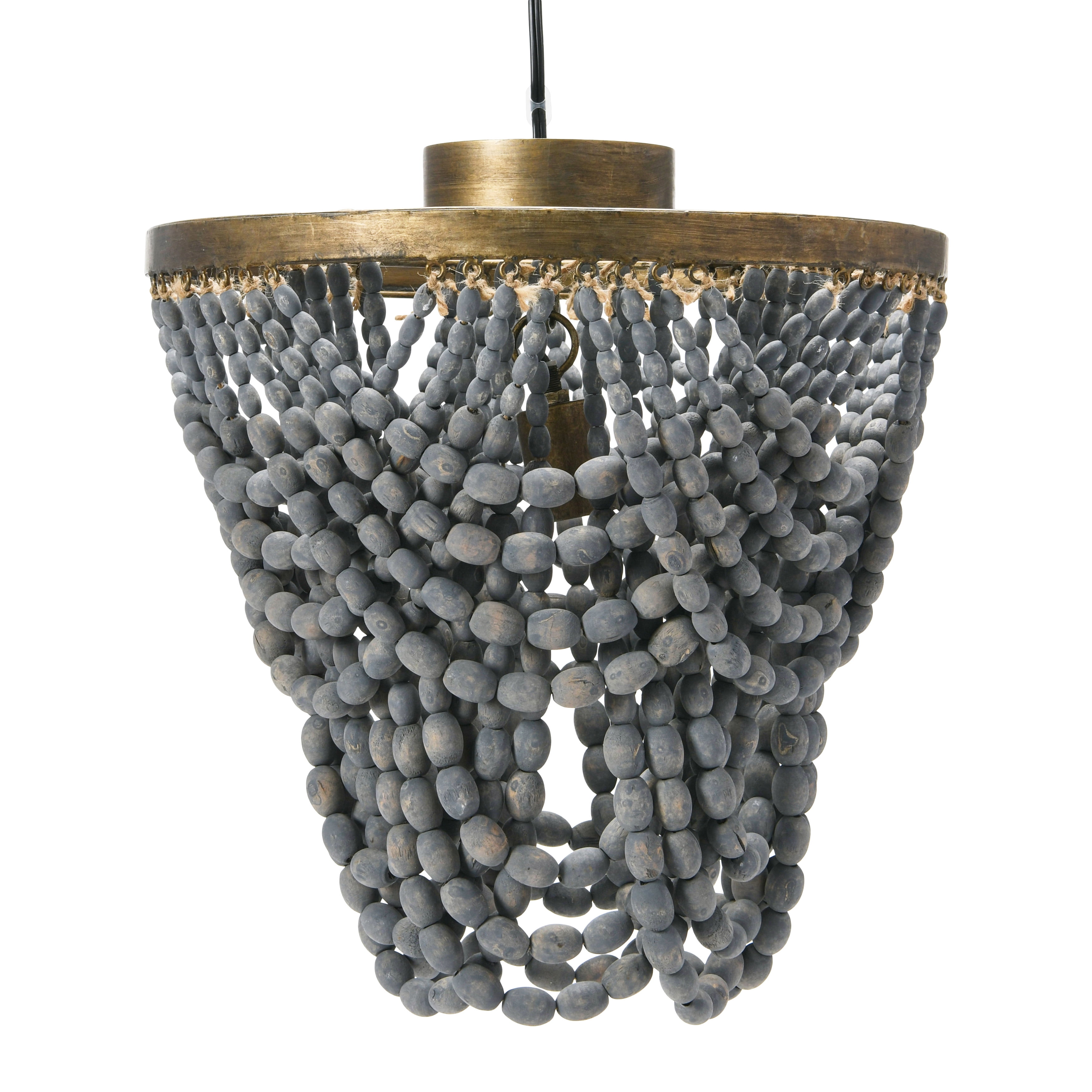 Beaded semi flush mount light deals