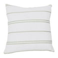 thumbnail image 1 of Creative Co-Op 20" Square Embroidered Multistripe Cotton Pillow Cover, 1 of 5