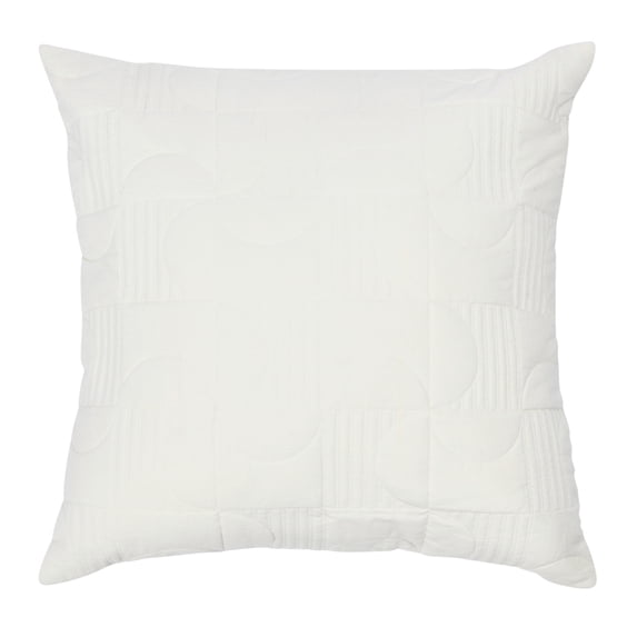Creative Co-Op 20" Square Modern Geometric Quilted Pillow Cover