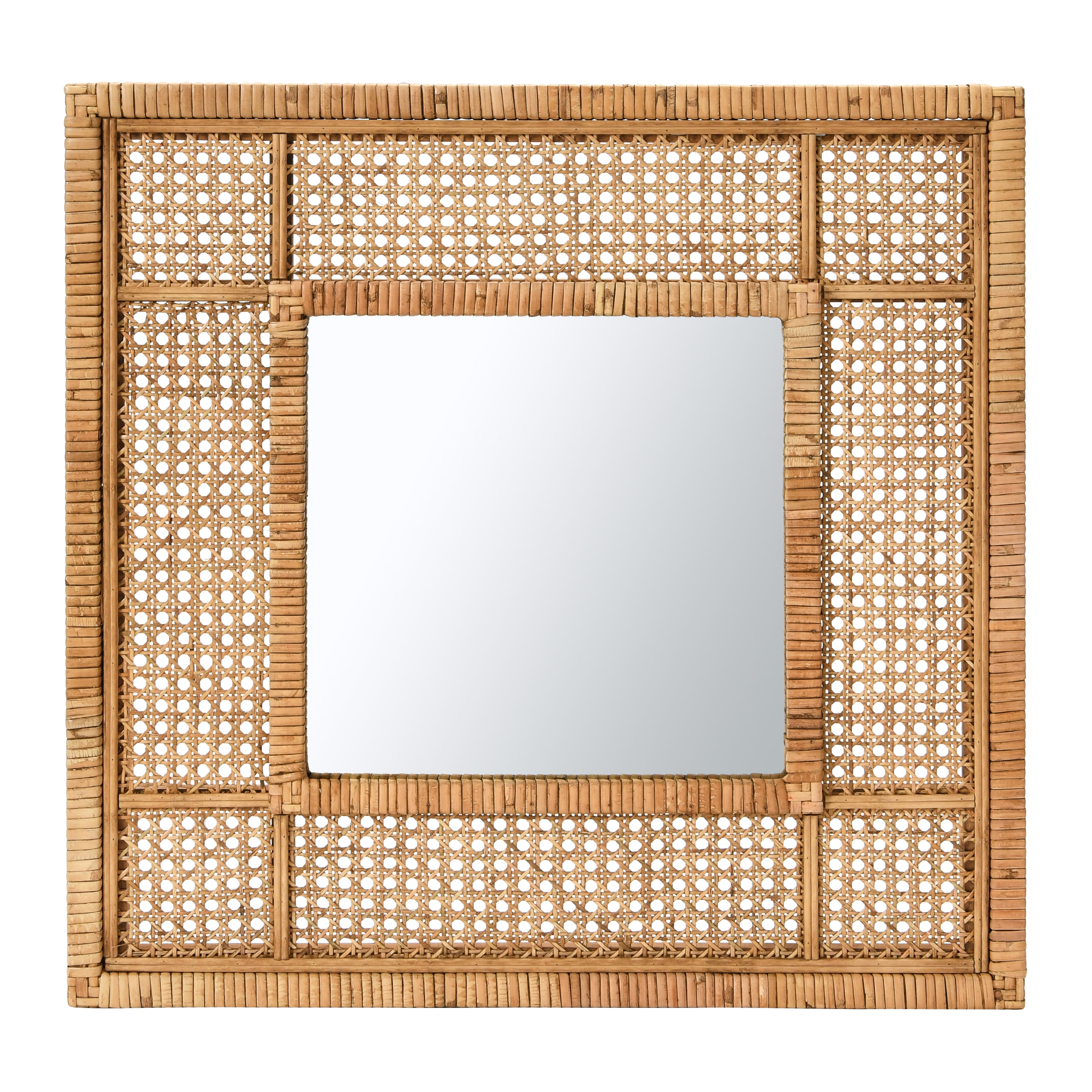 Pesaro 23.5 Wall-mount Bathroom Vanity Mirror Set NATURAL RED OAK Finish  VM-V14177-RO