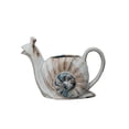 thumbnail image 1 of Creative Co-Op 26-Ounce Snail Shaped Stoneware Watering Can, Multicolor, 1 of 2