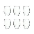 thumbnail image 1 of Creative Co-Op 3.25 Inches Round Drinking Glass, Clear, Set of 6, 1 of 5