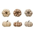 thumbnail image 1 of Creative Co-Op 3 in. Fabric Pumpkin Tabletop Decor, 1 of 1