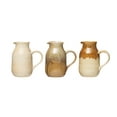 thumbnail image 1 of Creative Co-Op 36 oz. Stoneware Pitcher with Reactive Glaze Finish (Set of 3 Colors and Each one will vary), 1 of 3