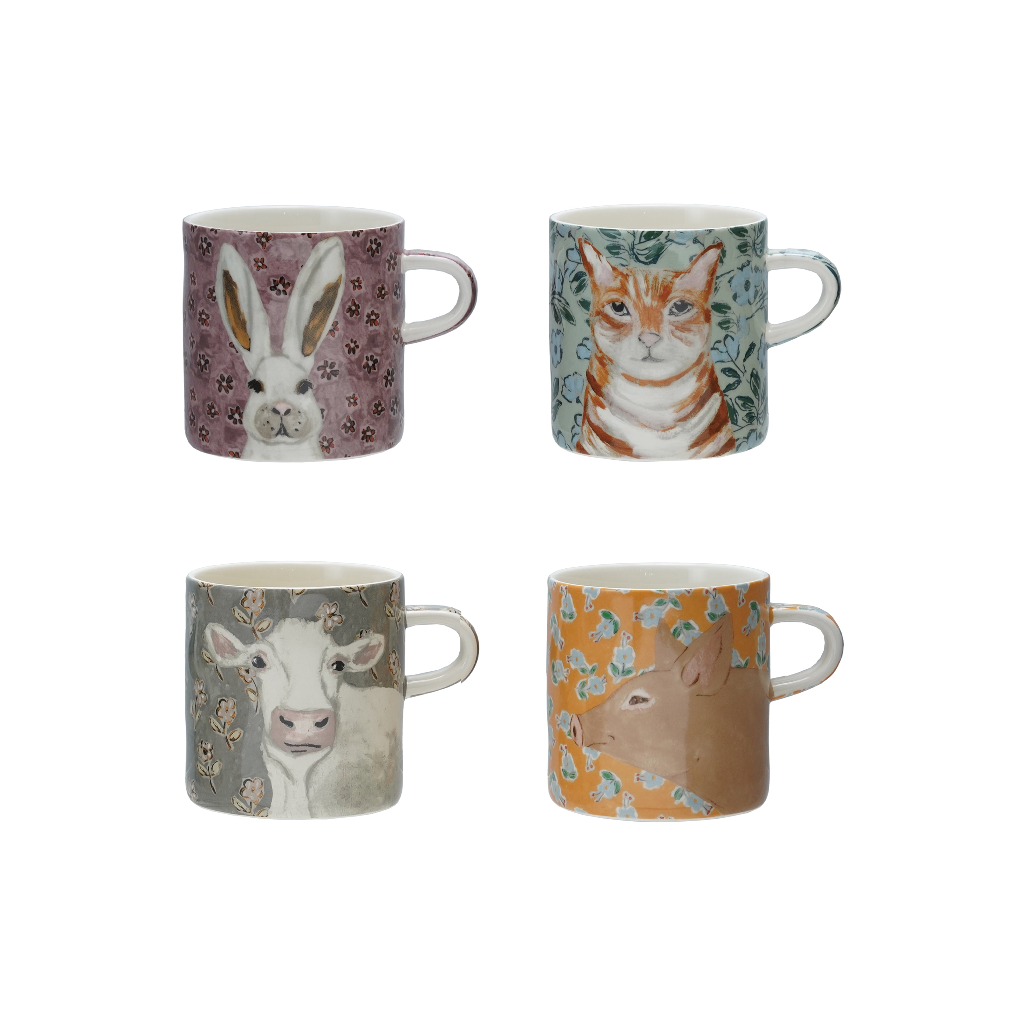 6 coffee mug set Mug Set with Broad Handle Set of 6 main image 1