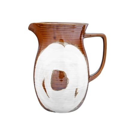 Creative Co-Op 42 oz. Stoneware Pitcher with Reactive Glaze Finish (Each One Will Vary)