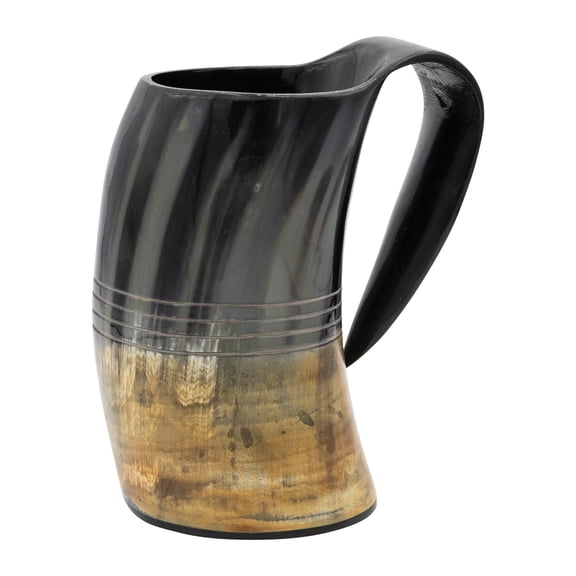 Creative Co-Op 45-Ounce Natural Horn Pitcher, Natural