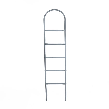 Creative Co-Op 5-Bar Gray Bamboo Hanging Blanket Ladder