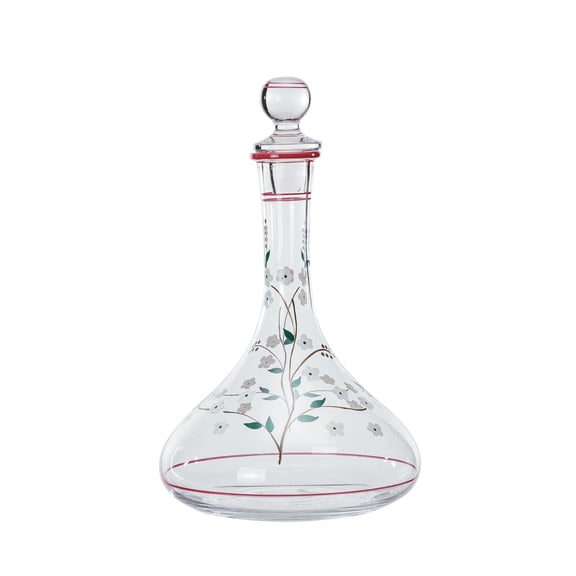 Creative Co-Op 60 Oz. Botanical Bliss Glass Decanter, Multicolor