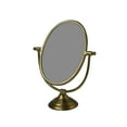 thumbnail image 1 of Creative Co-Op Antique Aluminum Swivel Vanity Mirror, Brass, 1 of 9