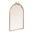 thumbnail image 1 of Creative Co-Op Arched Gold Iron Mirror with Decorative Bow, 1 of 1
