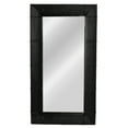 thumbnail image 1 of Creative Co-Op Bamboo Rectangular Wall Mirror, Black, 1 of 7