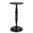 thumbnail image 1 of Creative Co-Op Bishop Pedestal Cocktail Side Table, Black, 1 of 5