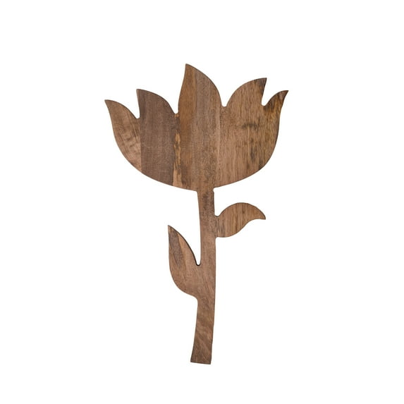 Creative Co-Op Bloom Mango Wood Serving Board, Natural