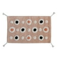 thumbnail image 1 of Creative Co-Op Boho Cotton Tufted Bath Mat with Circle Pattern and Tassels, Multicolor, 1 of 6