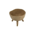 thumbnail image 1 of Creative Co-Op Boho Terracotta Footed Bowl with Organic Edge, Matte Taupe, 1 of 7