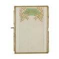 thumbnail image 1 of Creative Co-Op Brass & Glass Photo Frame with Gold Finish & Hinged Opening, 1 of 5
