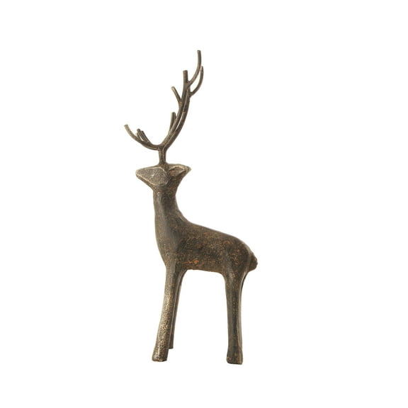 Creative Co-Op Cast Iron Standing Deer Figurine