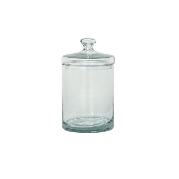 Creative Co-Op Compact Glass Jar with Lid, Clear