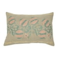thumbnail image 1 of Creative Co-Op Cotton Chambray Lumbar Pillow with Embroidery, 1 of 6