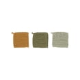 thumbnail image 1 of Creative Co-Op Cotton Crocheted Pot Holder, 3 Colors, 1 of 3