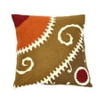 thumbnail image 1 of Creative Co-Op Cotton Embroidered Pillow with Suzani Embroidery, 1 of 9