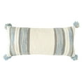 thumbnail image 1 of Creative Co-Op Cotton Knit Throw Pillow with Ruffle Edge, Multicolor, 1 of 7