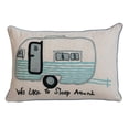 thumbnail image 1 of Creative Co-Op Cotton Lumbar Pillow Cover with Embroidered Camper Design and Message, Multicolor, 1 of 1