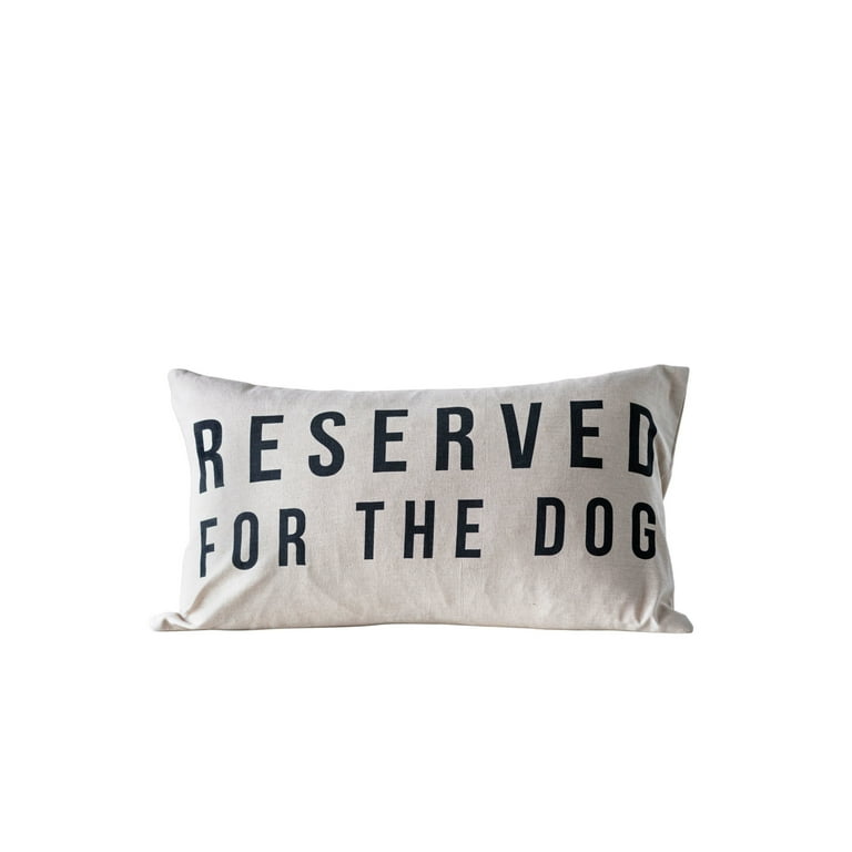 Reserved For The Dog Lumbar Cushion in Natural Reserved For The Dog Lumbar Cushion in Natural