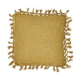 thumbnail image 1 of Creative Co-Op Cotton Slub Pillow with Crochet and Fringe, 1 of 10