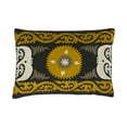 thumbnail image 1 of Creative Co-Op Creative Co-Op Wool Blend Embroidered Lumbar Pillow, Multicolor, 1 of 6